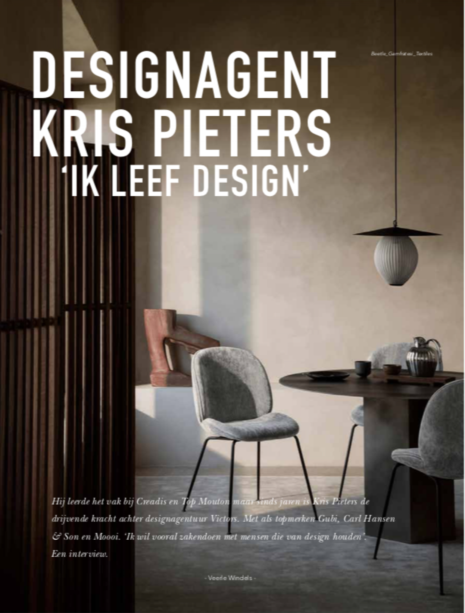 Meubihome Okt. 2021: interview met Kris Victor Pieters  Victors Design Agency