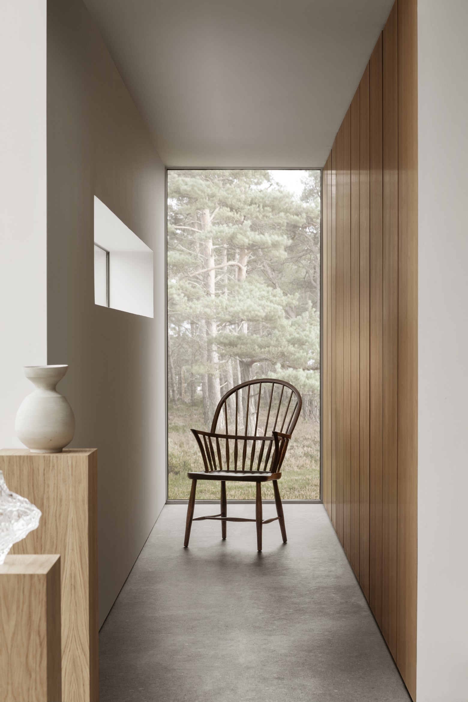 Windsor Chair, eik, 1938 design. Terug in productie 2022 Victors Design Agency