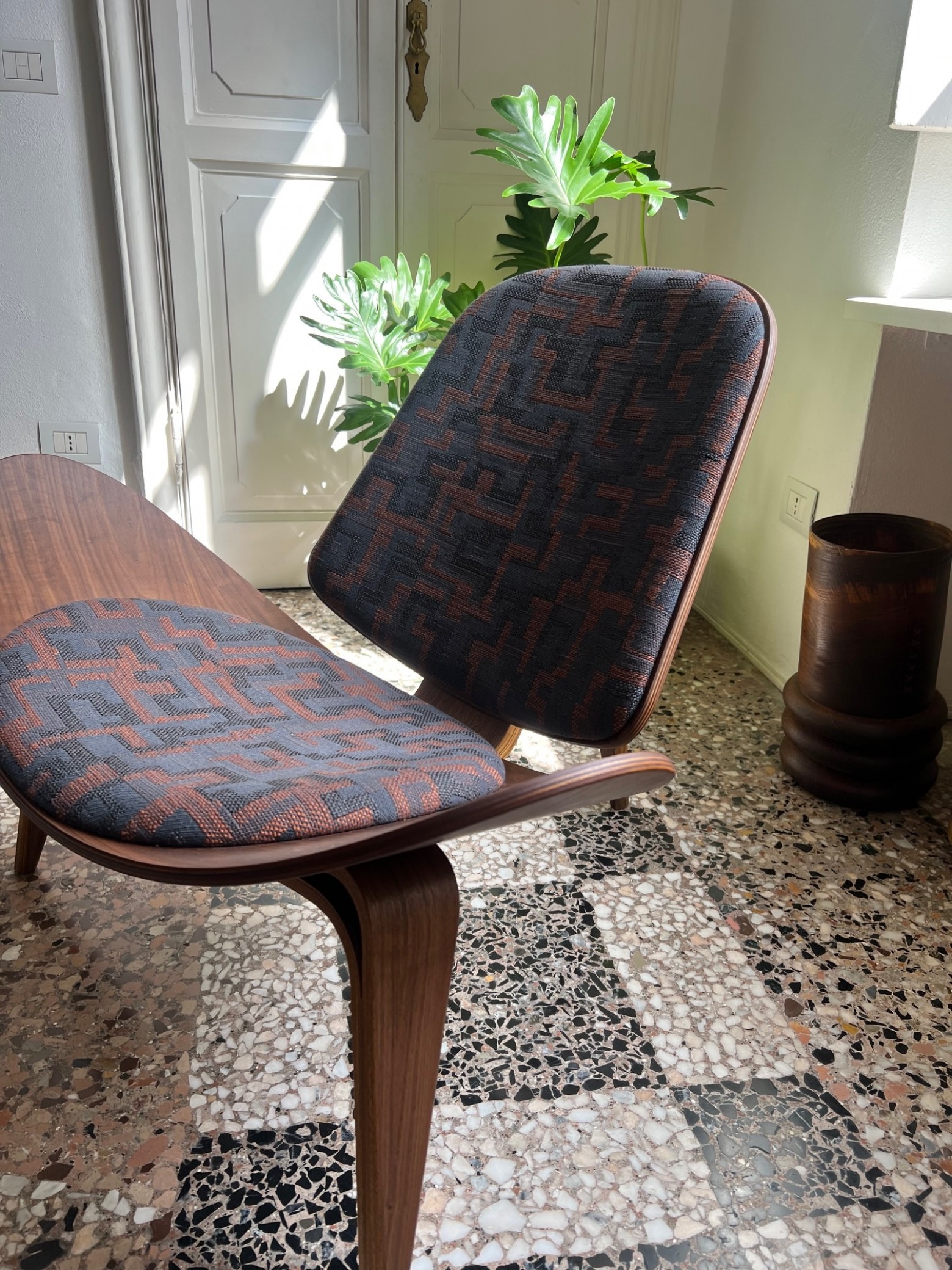 Iconic fabric on iconic chair  Victors Design Agency