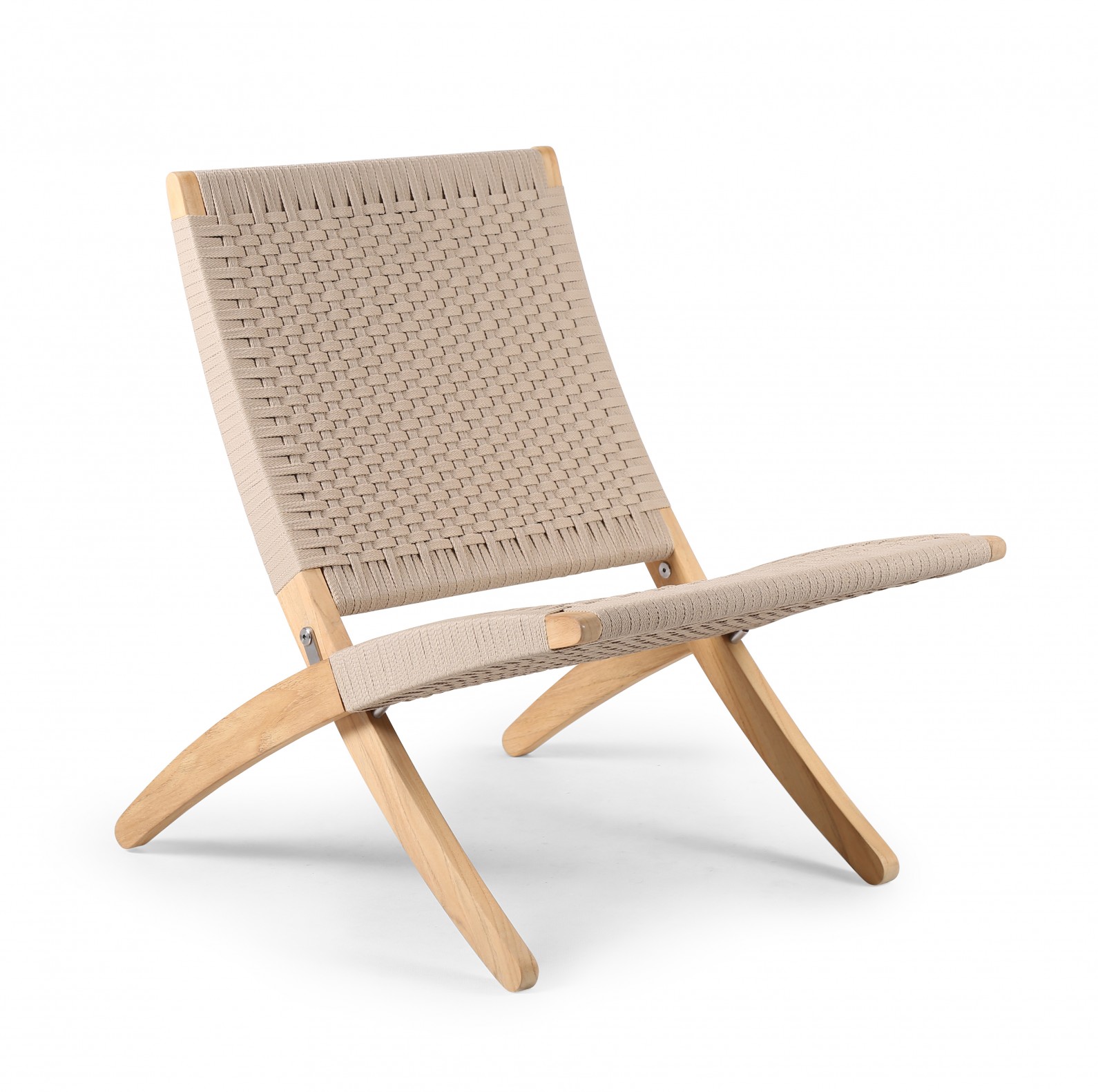 NIEUW: Cuba outdoor in teak met koord in de nieuwe kleur Sesame