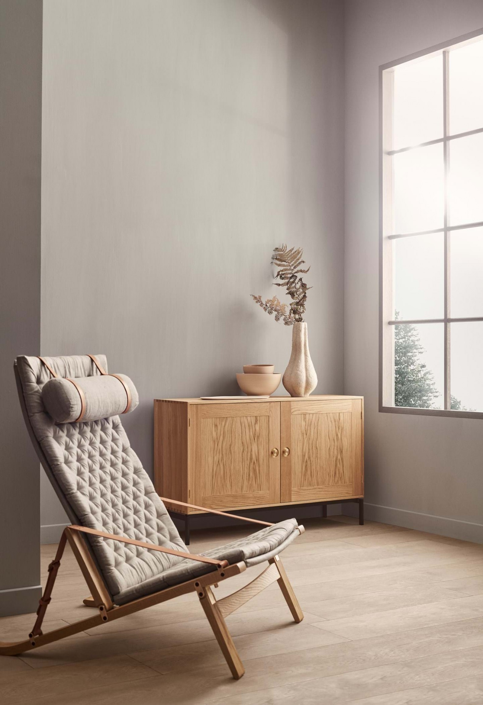 Plico chair FK10 met hoofdkussen - hoogte 93,5 cm