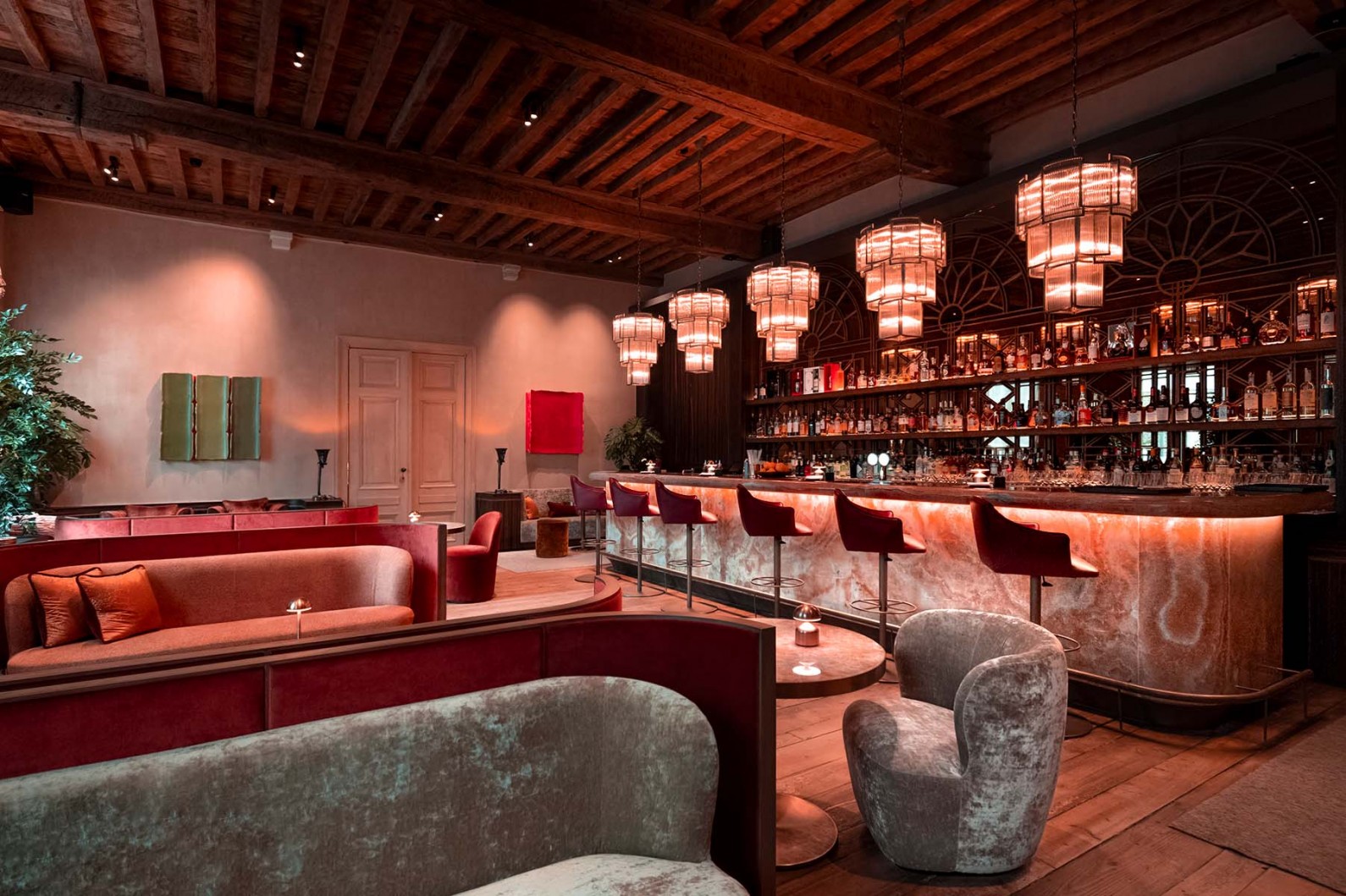 De bar in Hotel Botanic Sanctuary werd vormgegeven door Rebecca Verstraete