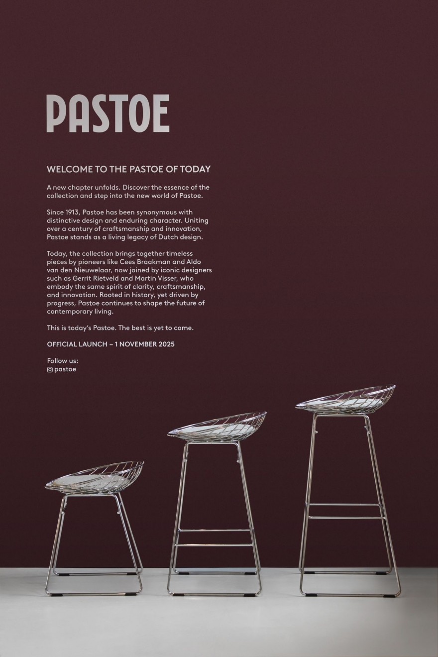 Wire stool en barstoelen, Cees Braackman, 1958 design 