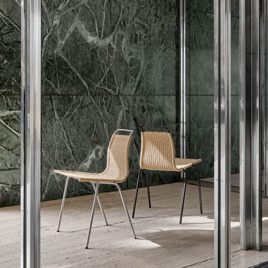 PK1, Poul Kjærholm's eerste eetkamerstoel, 1955 design 