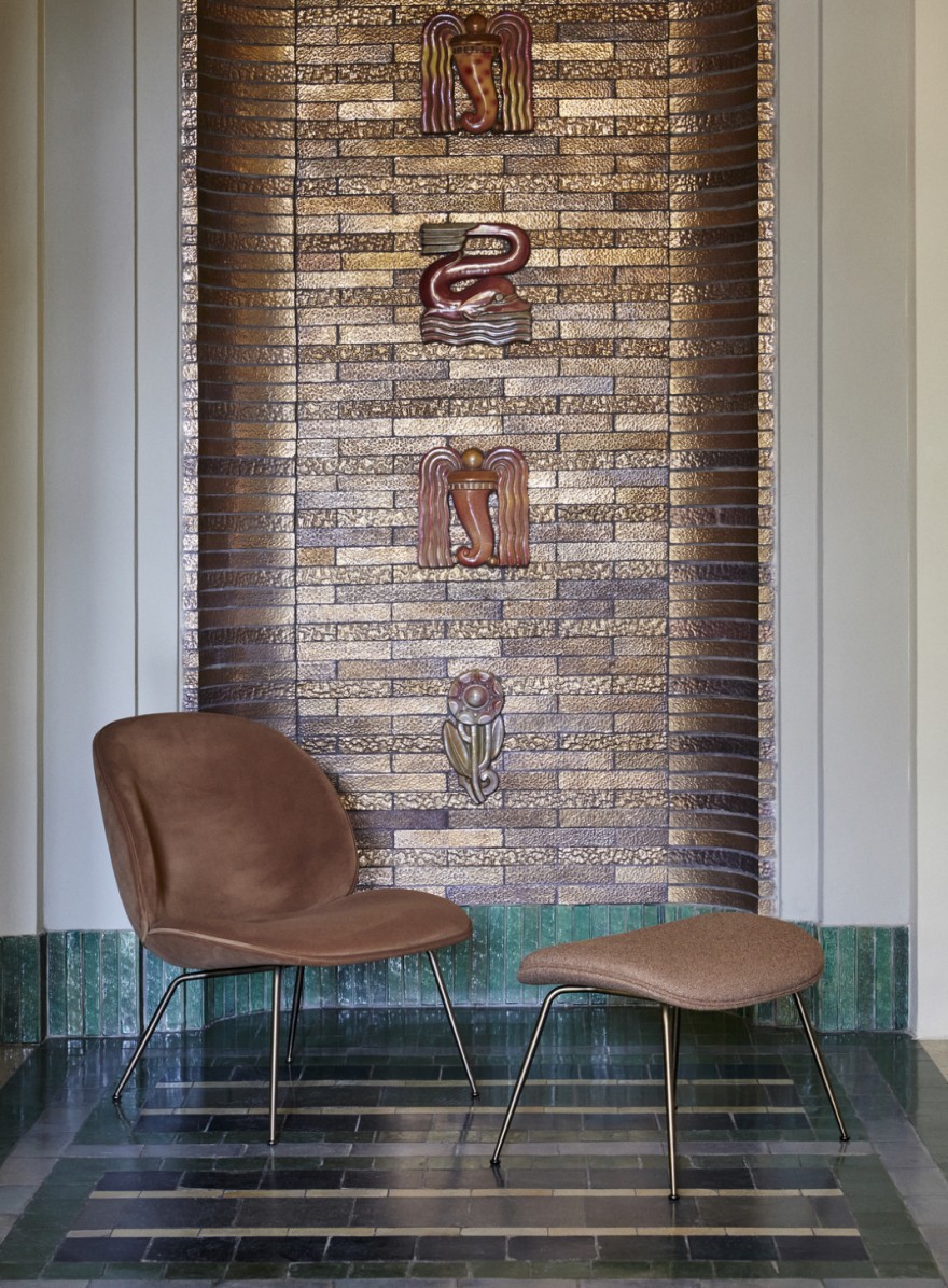 Beetle lounge chair van Gubi: super comfort 