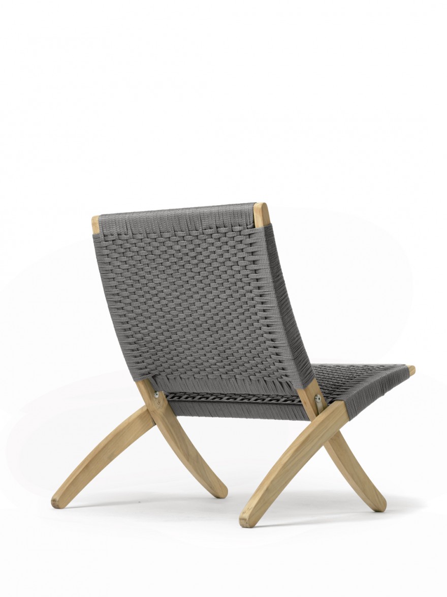 Rug zicht Cuba Chair Outdoor, charcoal flat rope 