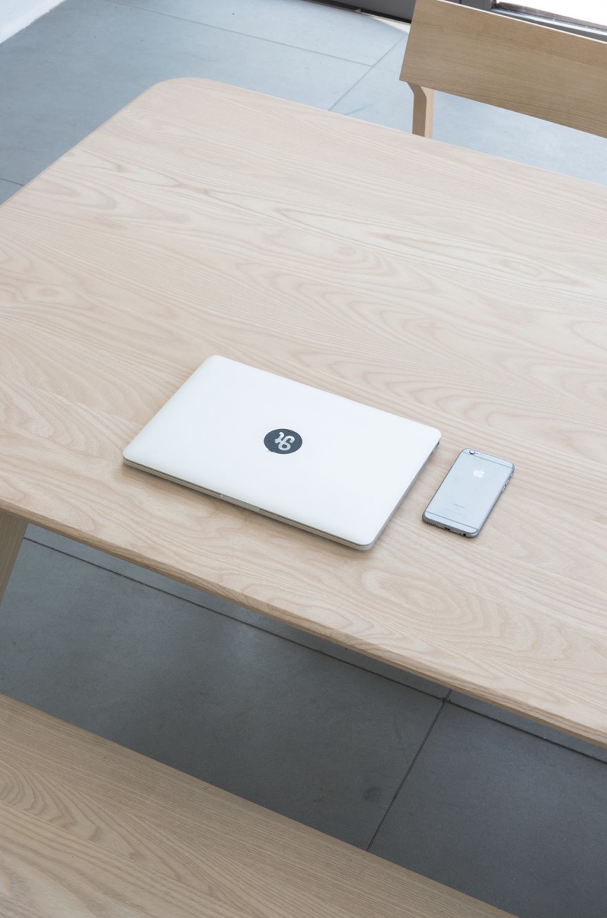 Een tafel voor zowel dining' als 'working'... 