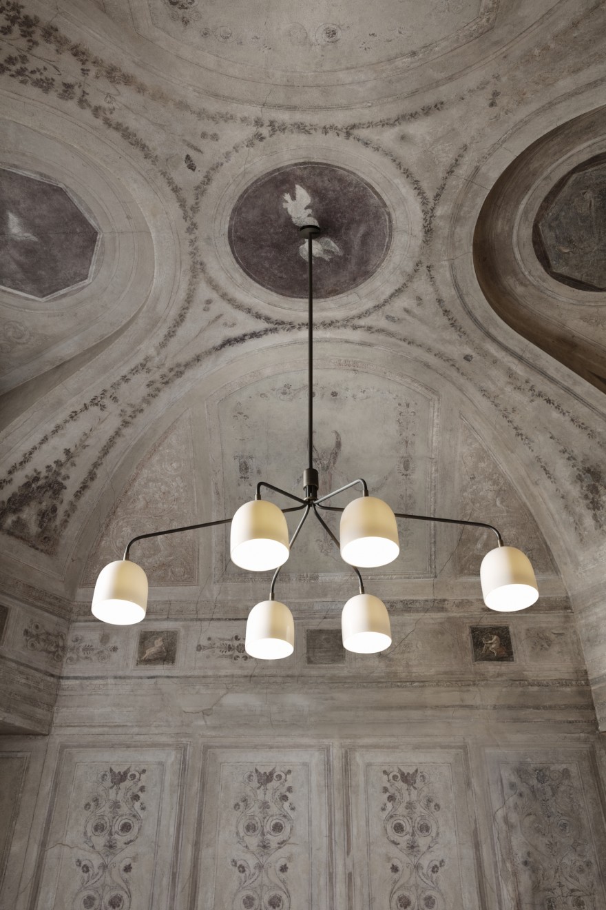 Howard Chandelier met 6 armen in Bone China