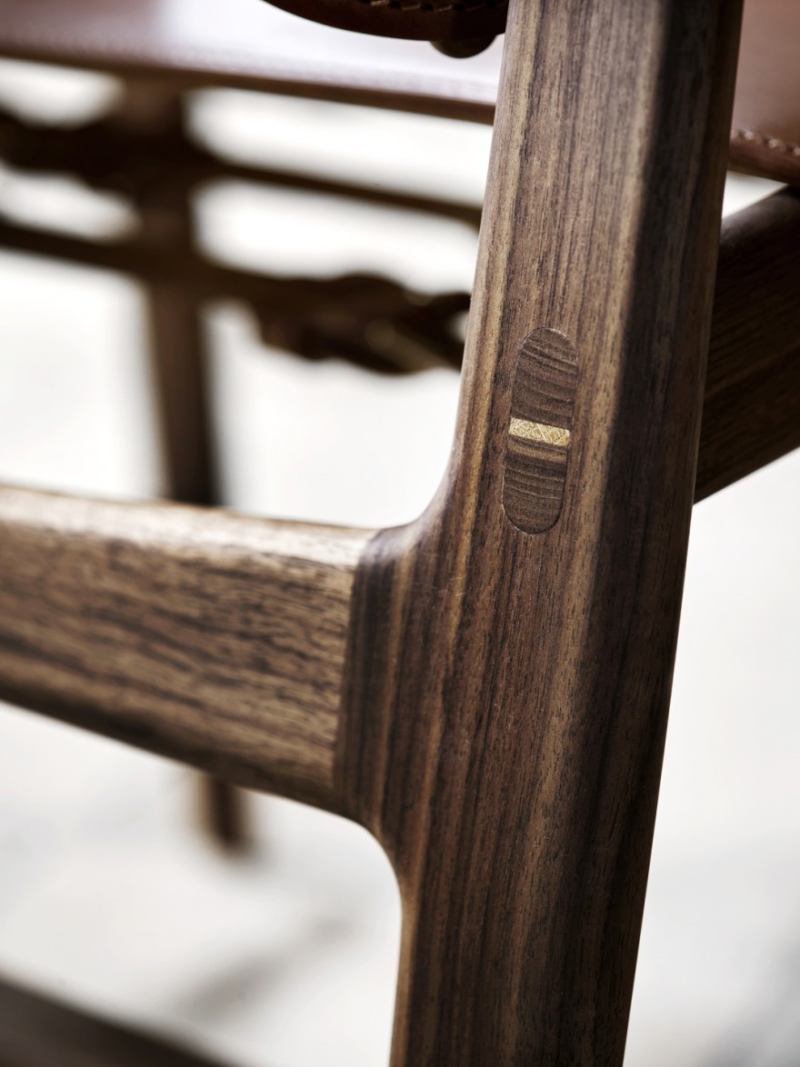 Detail - walnut oil - cognac saddleleather