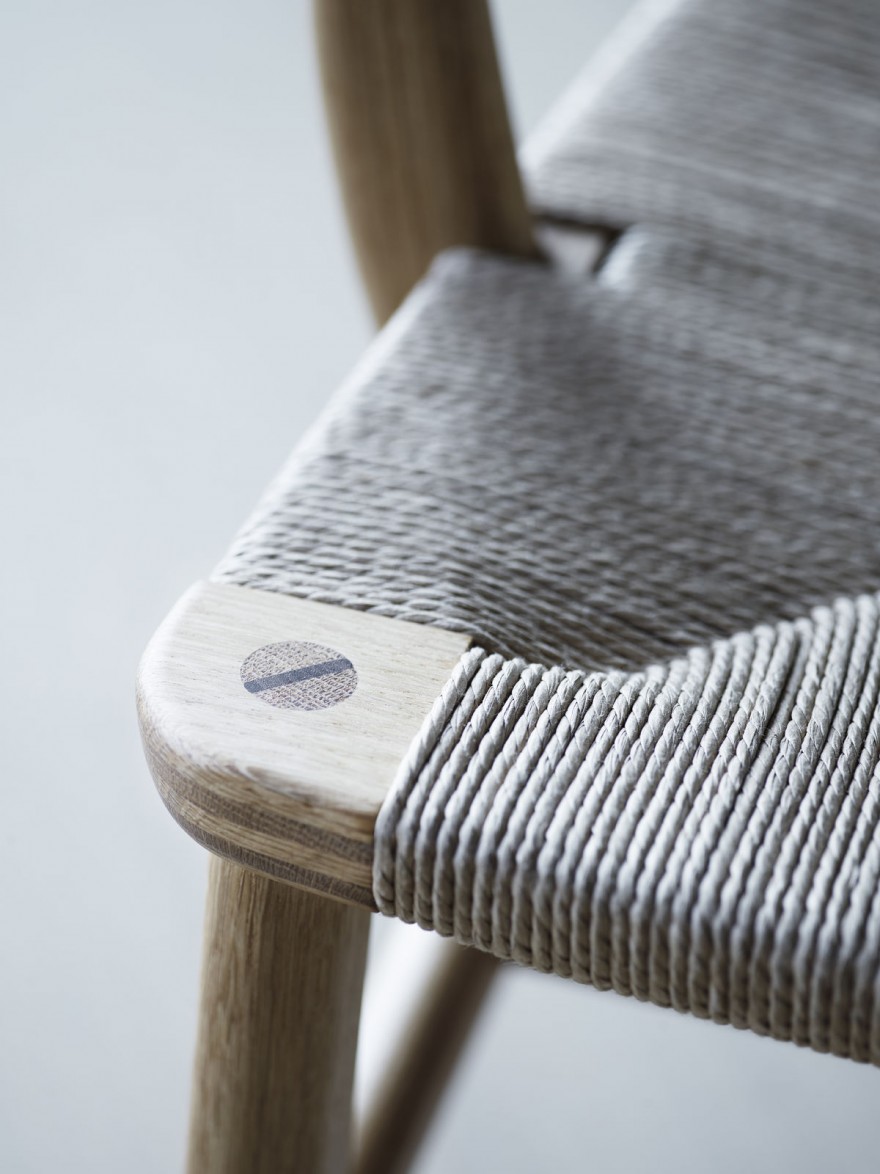 Detail van de CH22 lounge 