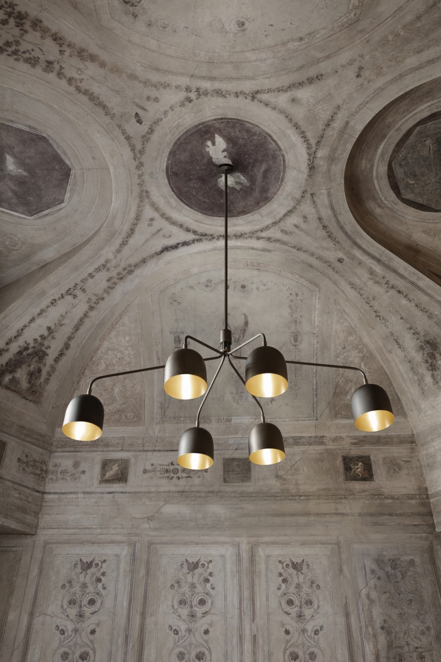 Howard Chandelier met 6 armen (6 x ø16 cm - complete diam. 133 cm) 