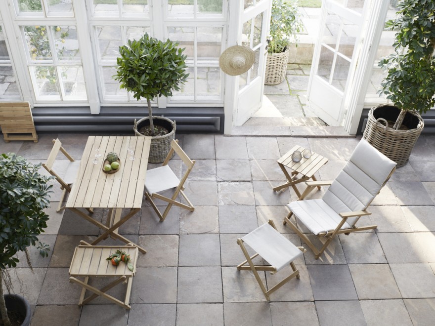 Deck series: ideaal voor kleinere terrassen (want alles is plooibaar) 