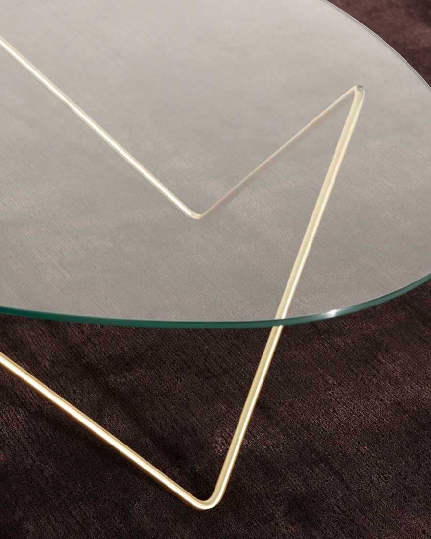 Pedrera Coffee Table met onderstel in chrome