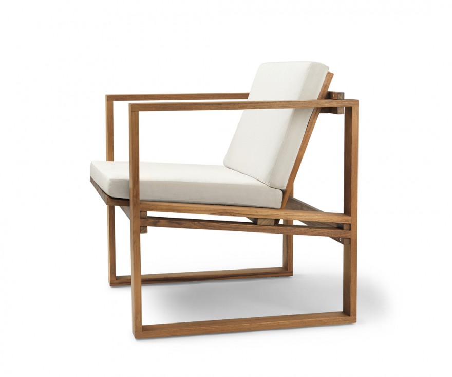 BK10 Dining Chair met Sunbrella canvas kussen 