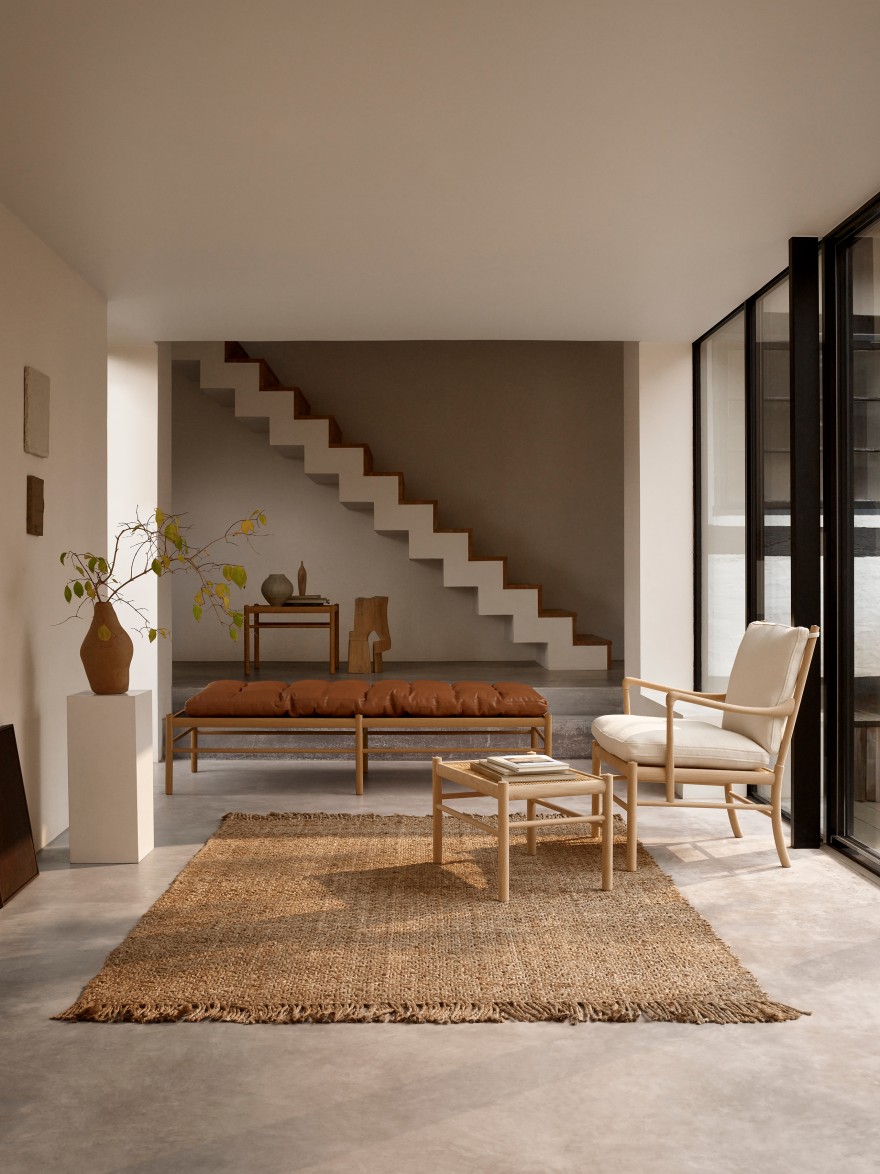 Colonial Lounge, voetenbank en daybed 