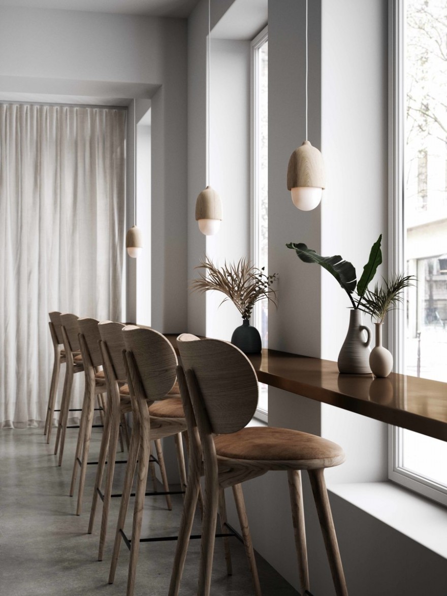 High Stool met ruggesteun