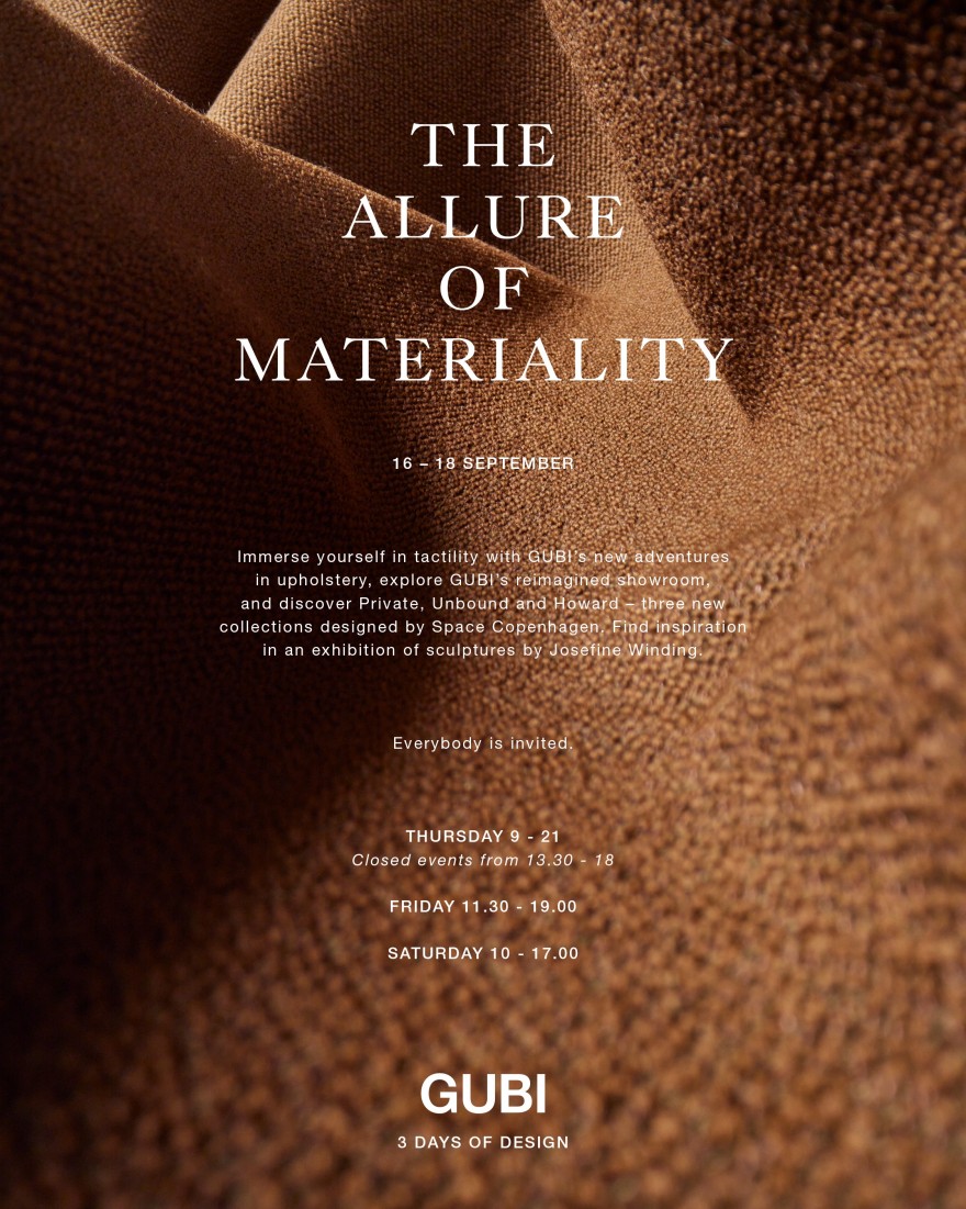 Gubi invitation 3days of design 