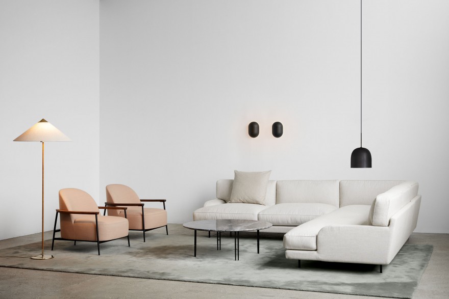 Howard wandlampen en hanglamp in zwart 