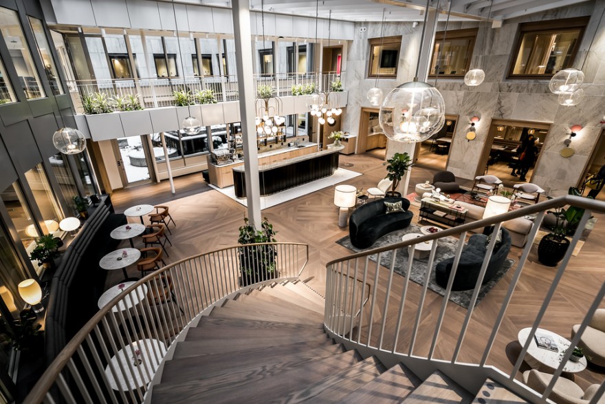Overkoepelde centrale ruimte 