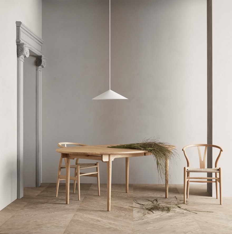 collectie Carl Hansen & Son - CH338 tafel - Wishbone chair