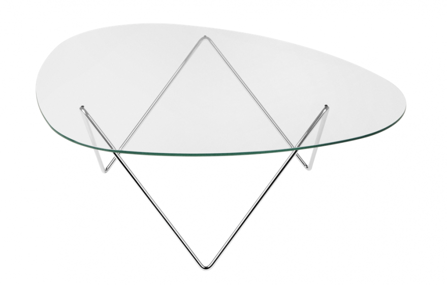Pedrera Coffee Table met chrome onderstel