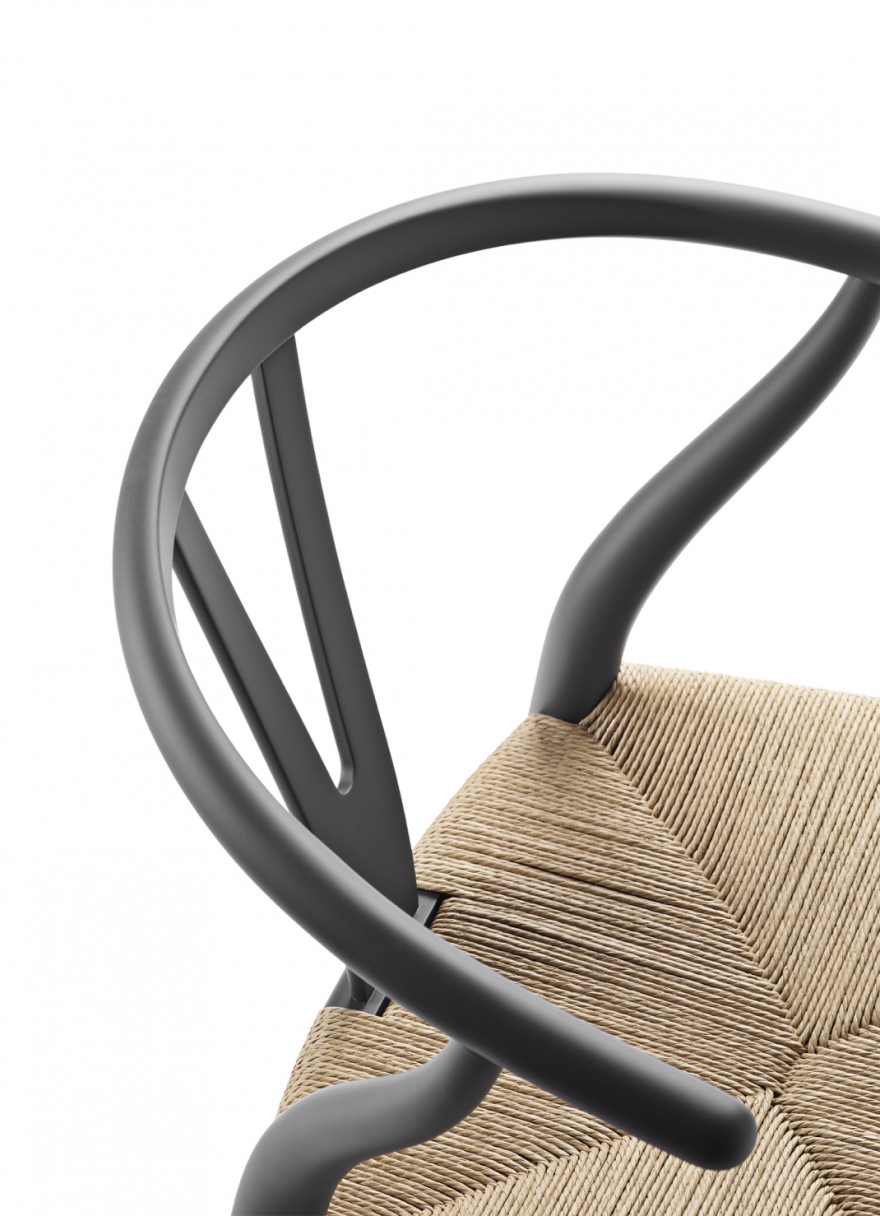 Grijze Wishbone chair mat, special edition 