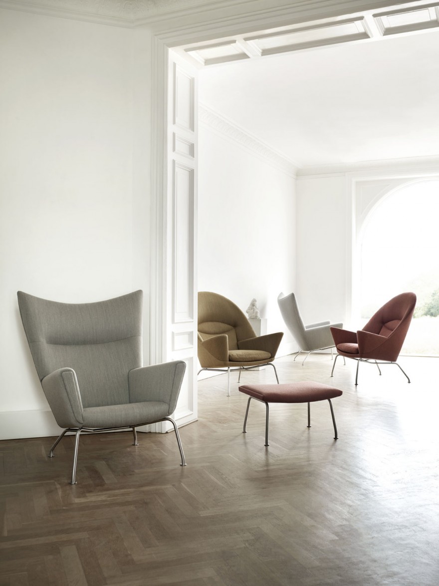 Wing Chair & Oculus Chair, Hans J Wegner, 1960, Carl Hansen & Son 