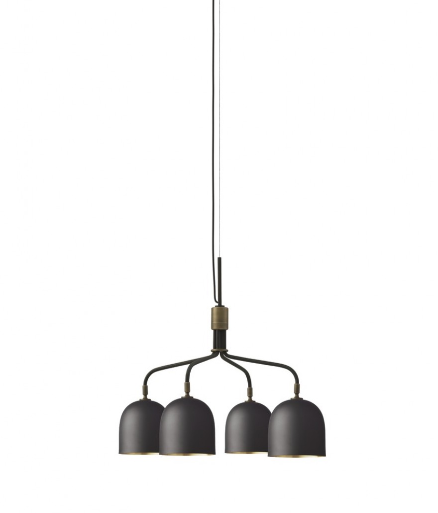 Howard Chandelier met 4 korte armen (totale diam. 66 cm)  