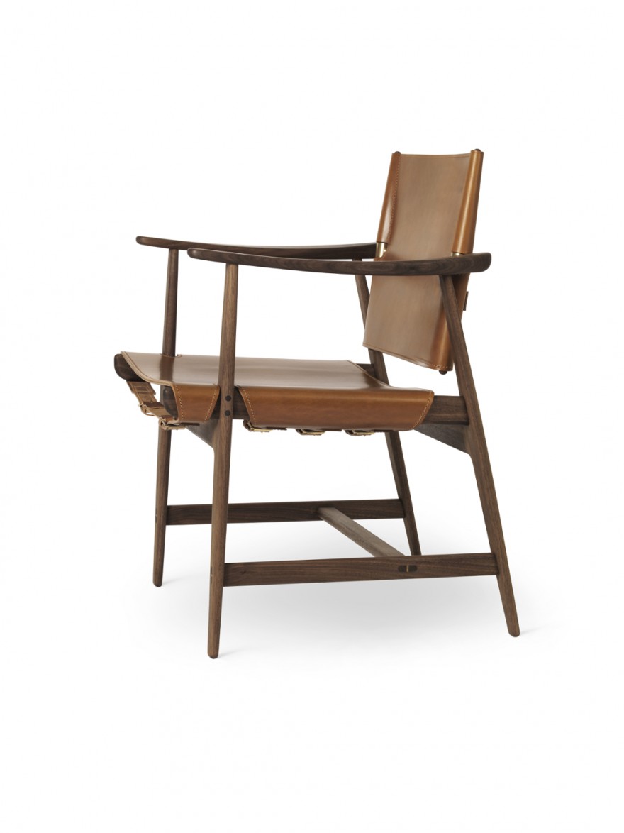 Huntsman chair - walnut oil - cognac saddleleather
