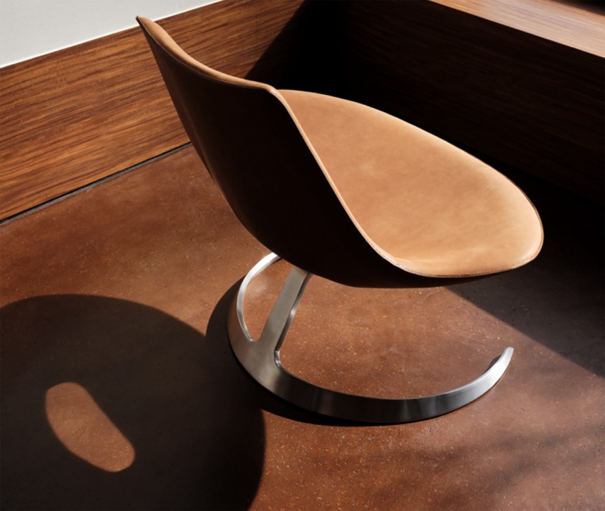 Sculpturale lounge voor ergonomisch zitcomfort