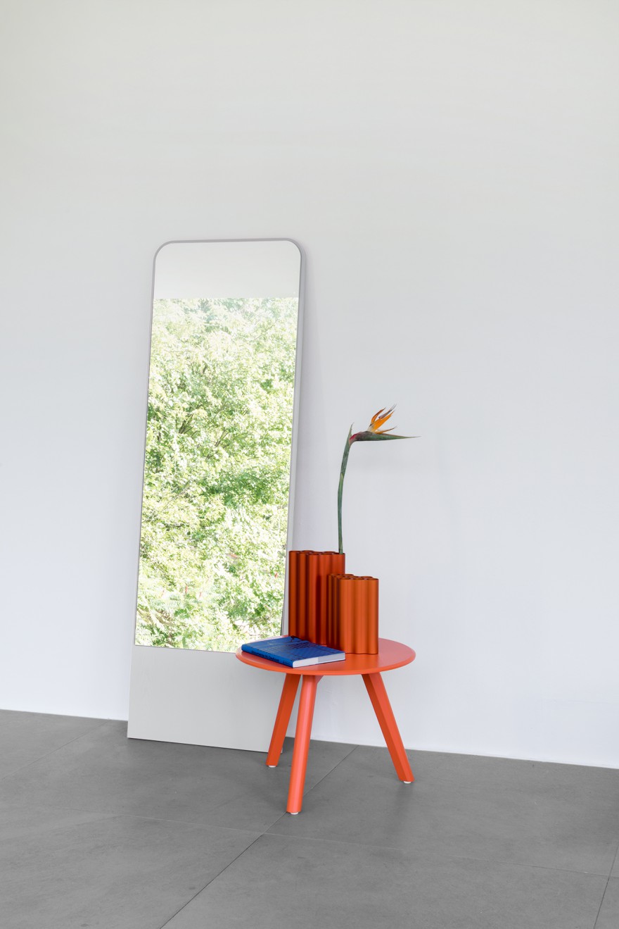 Friedrich Mirror - White by David Spinner