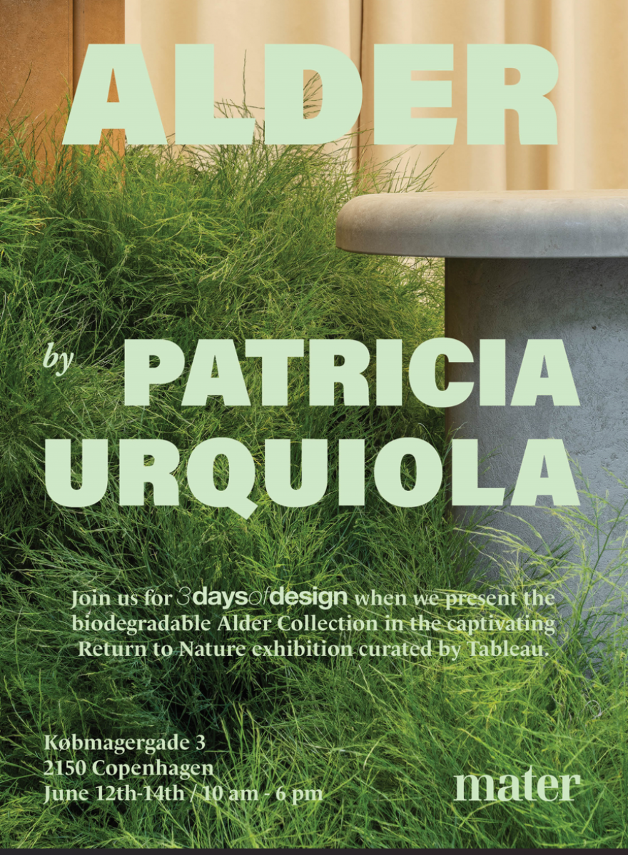 UItnodiging Mater - Alder collection by Patricia Urquiola