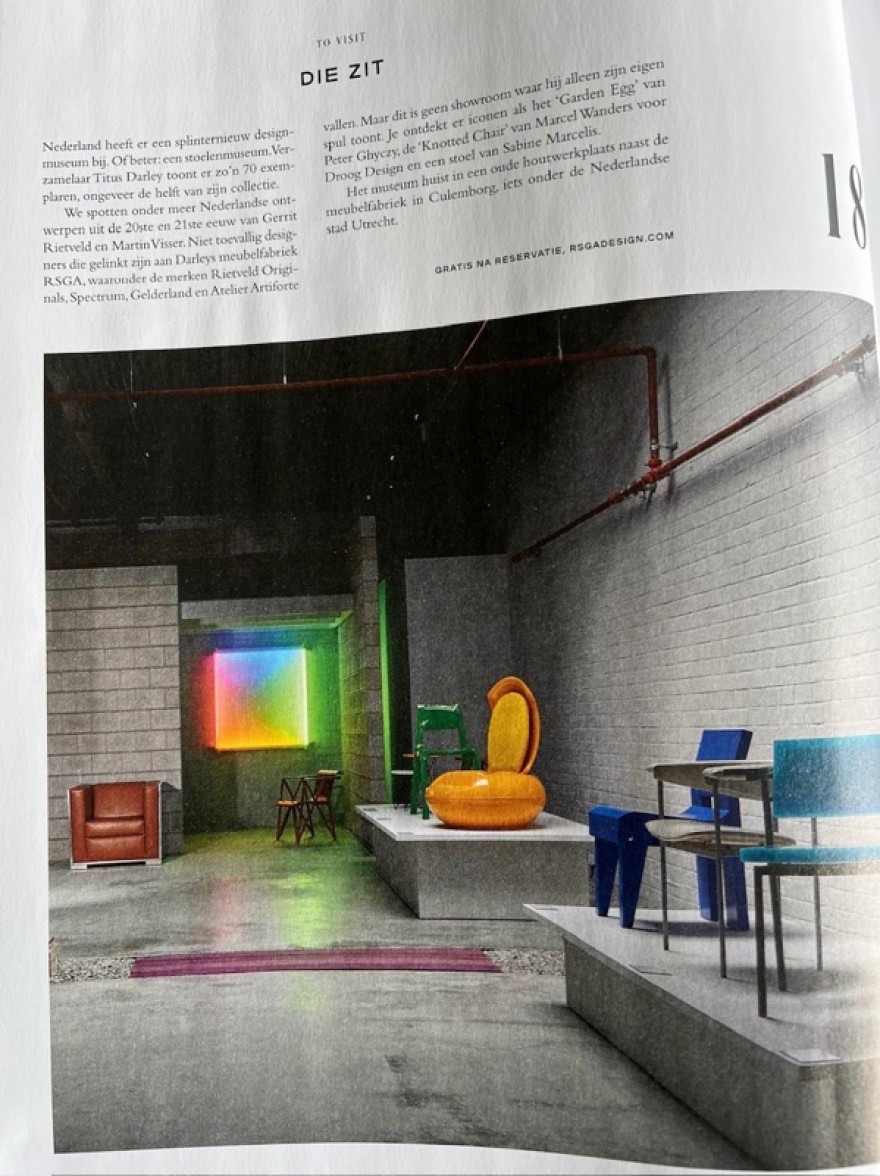 RSGA Museum in Sabato, bijlage De Tijd, April 2024 