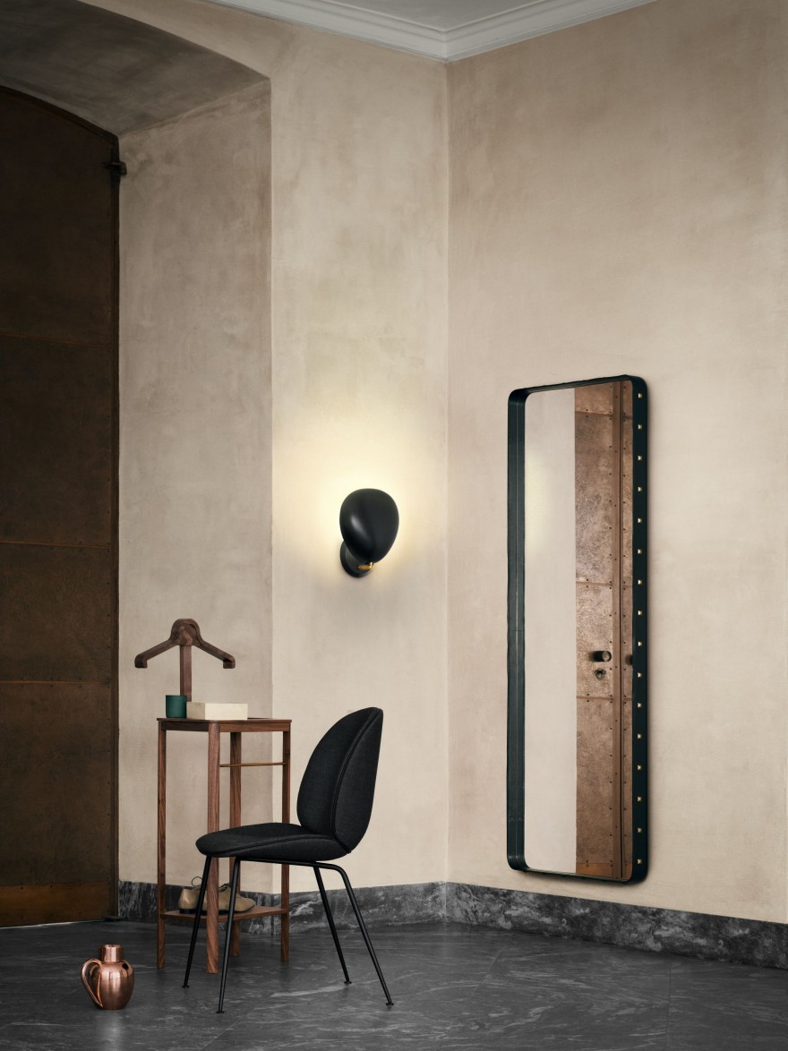 Adnet Wall mirror - 70 x 180 cm - Black