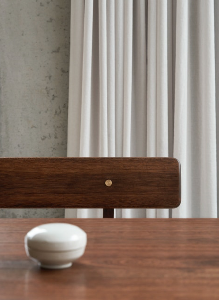 Donker geolied massief Eucalyptus hout 