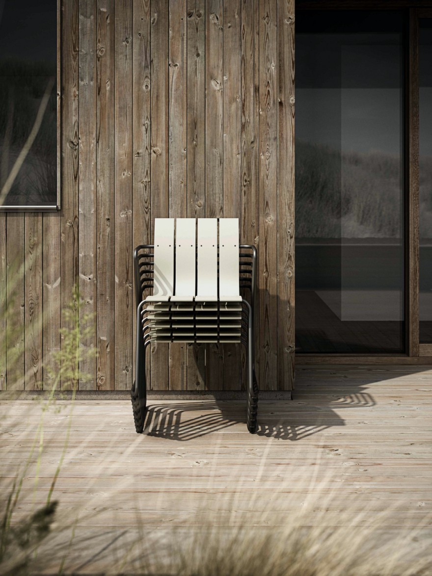 Stackable Ocean Chair Ditzel design, 1955. Made of recycled plastic 