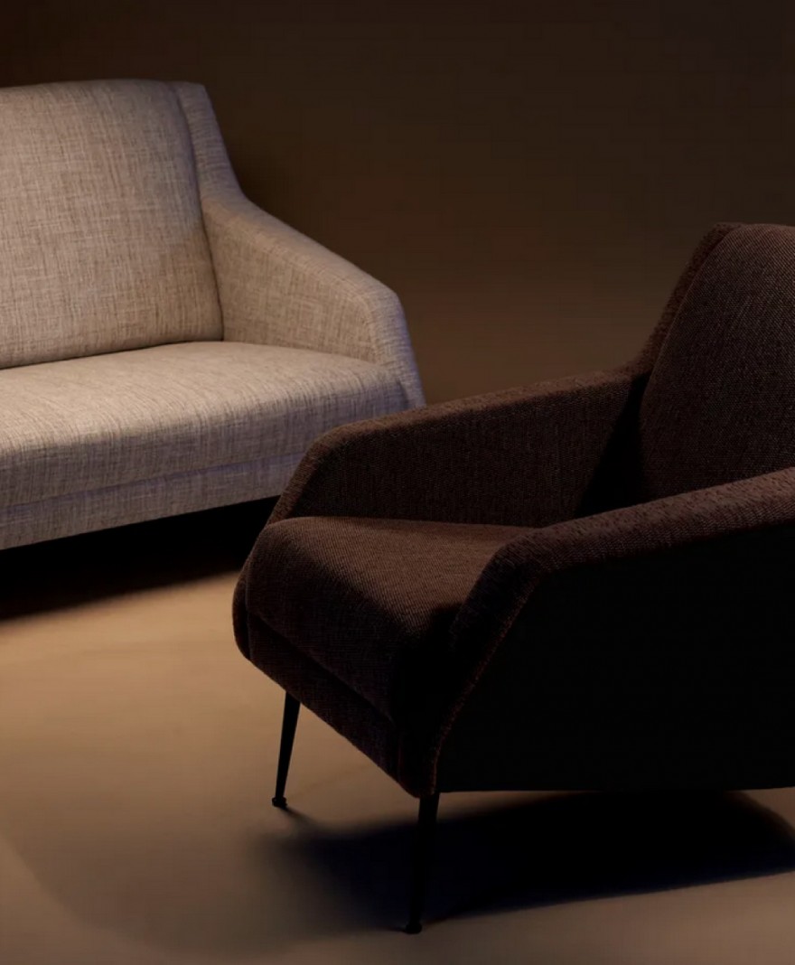 Carlo de Carli CDC Lounge Chairs avec nouveau pieds
