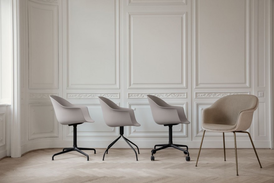 BAT dining chairs met meerdere onderstellen