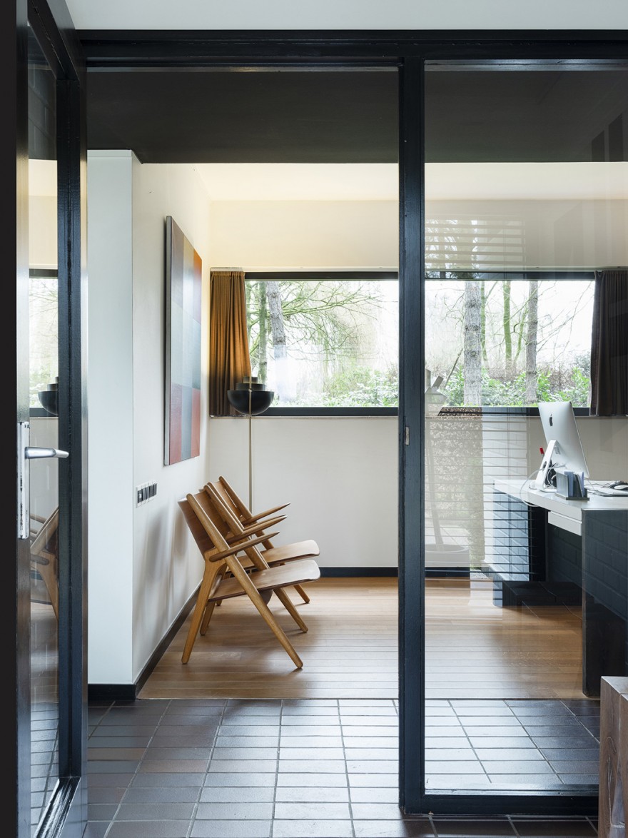 Iconische Wegner lounge, 1952, Hans J Wegner, Carl Hansen & Son. Foto: Caroline Dethier 