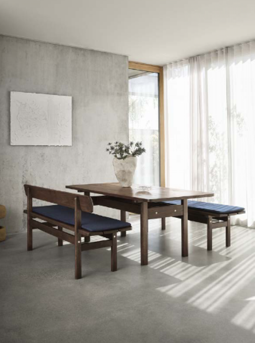 Asserbo tafel en banken, Borge Mogensen 1961 design, Carl Hansen & Son collectie  