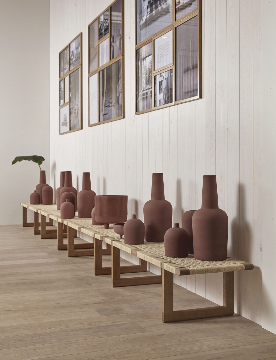 Mooie, lage tafel/ bench van Borge Mogensen