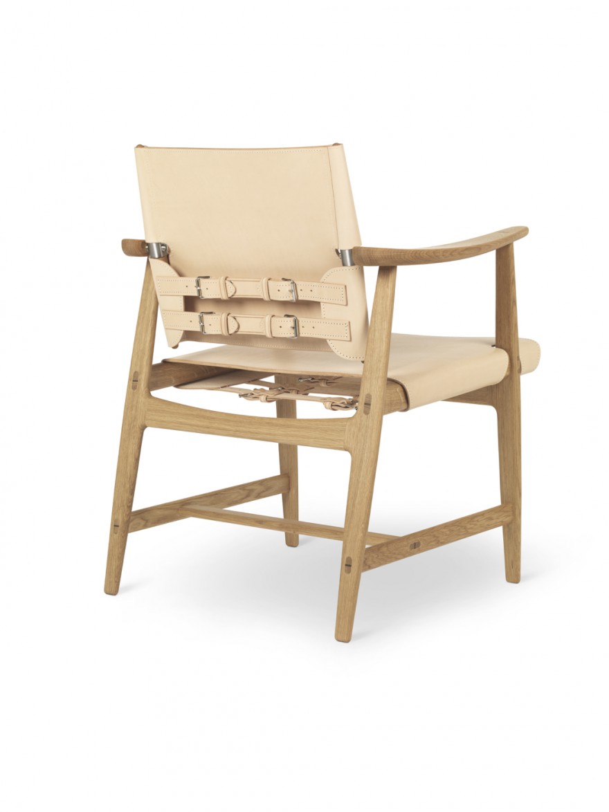 BM1106 Huntsman chair - oak oil - natural saddleleather