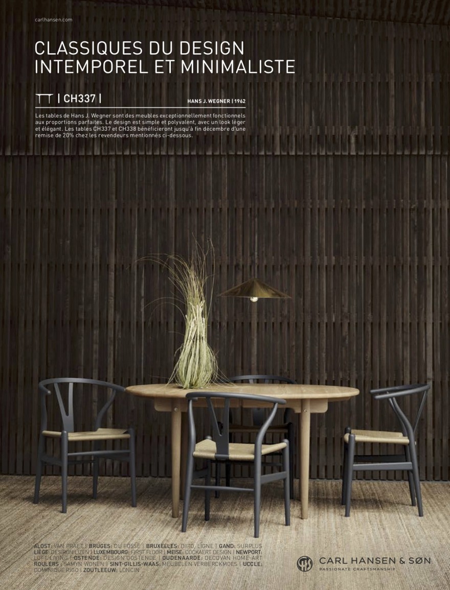 Advertentie Tafelcampagne in Gael Maison, met lijst deelnemende retail partners 