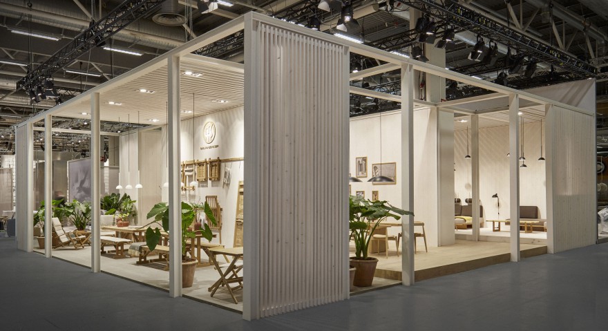 De Carl Hansen & Son stand op de beurs in Stockholm, Feb. 2020 